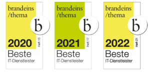 brandeins/thema Beste IT Dienstleister 2020-2022